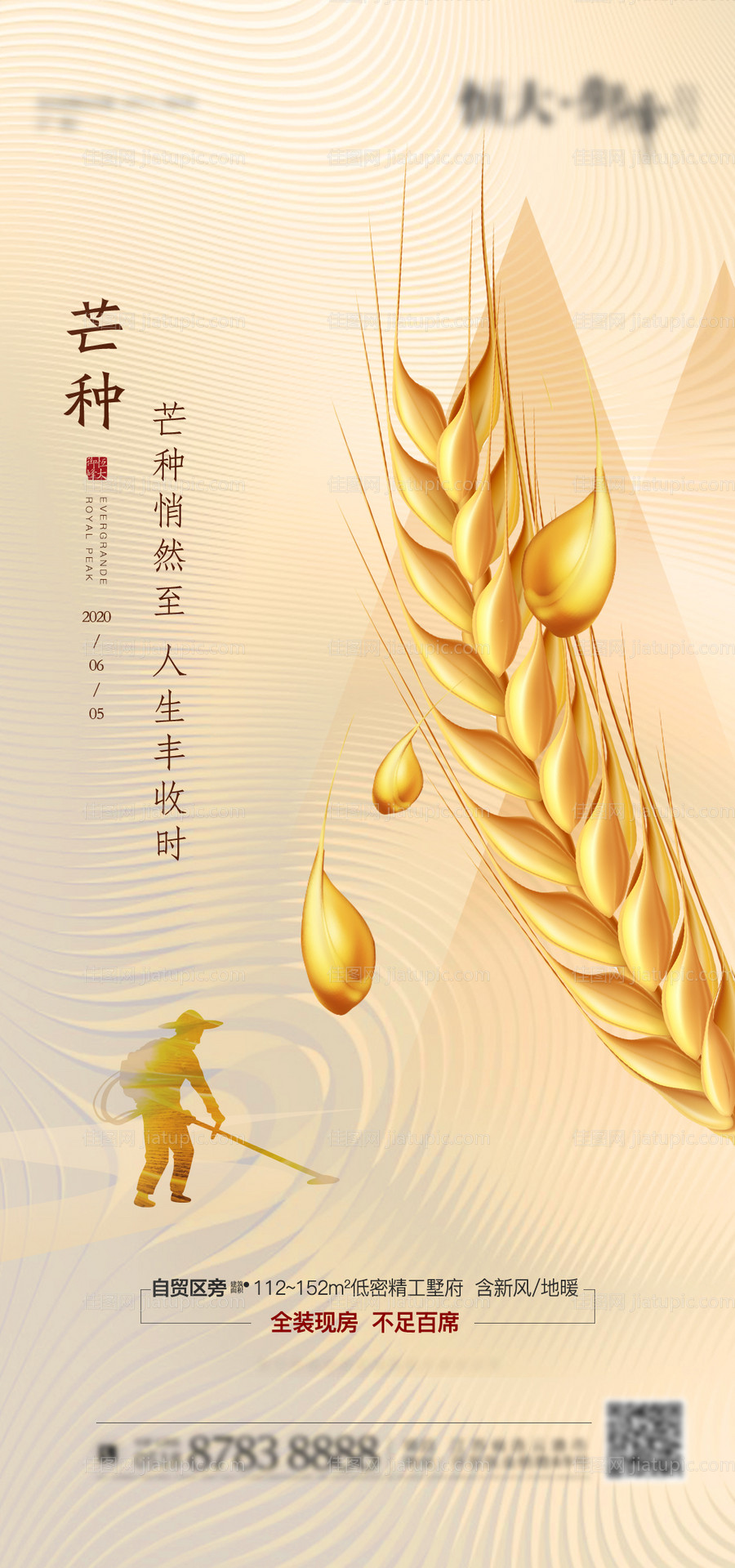 地产芒种节气海报-源文件
